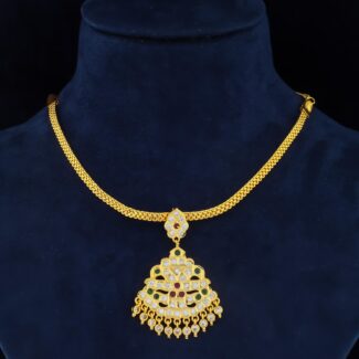Aarohi Royal Filigree Pendant Necklace