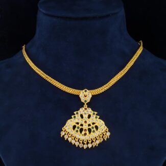 Rajwadi Heritage Chandrika Pendant Necklace