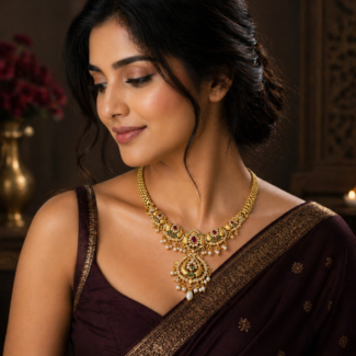 Vanshika Temple Vine Necklace